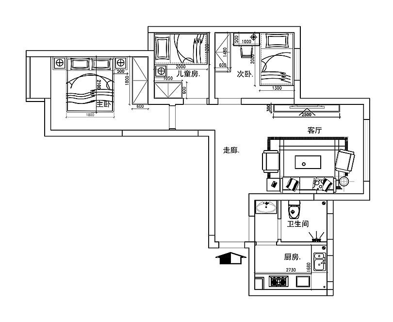 千鹿山140平简欧风格复式装修需要多少钱