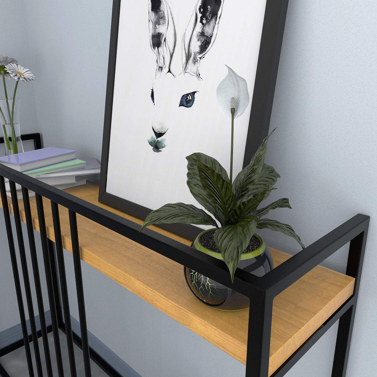 简约家具玄关柜建模渲染（redshift for C4D）（图ZMTk4OTA3NjY0） - 产品 - 站酷设计师叁月设计原创素材 - 站酷ZCOOL