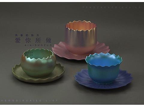 一组c4d作品-杯子+其它