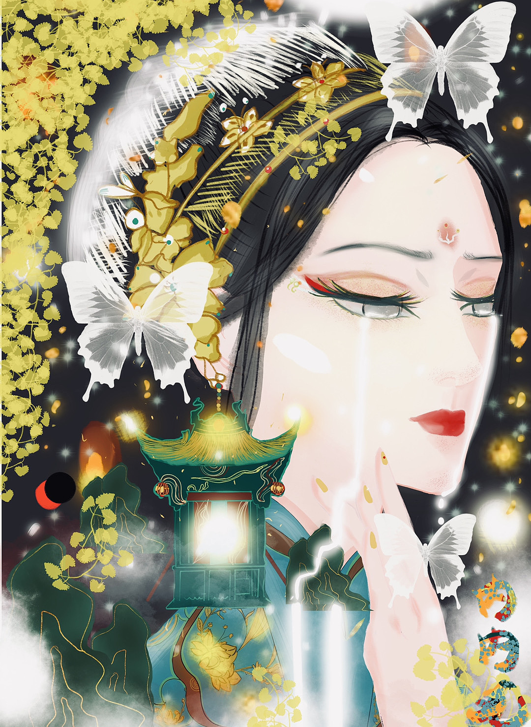 美人泉（图ZMjM3MTQ0NDcy） - 商业插画 - 站酷设计师肉肉丸会画画原创素材 - 站酷ZCOOL