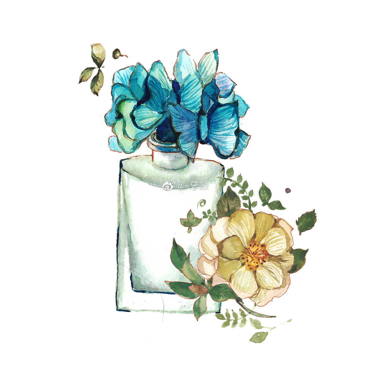 [原创手绘]香水&花花|插画|商业插画|牙龈ya - 原创作品 - 站酷