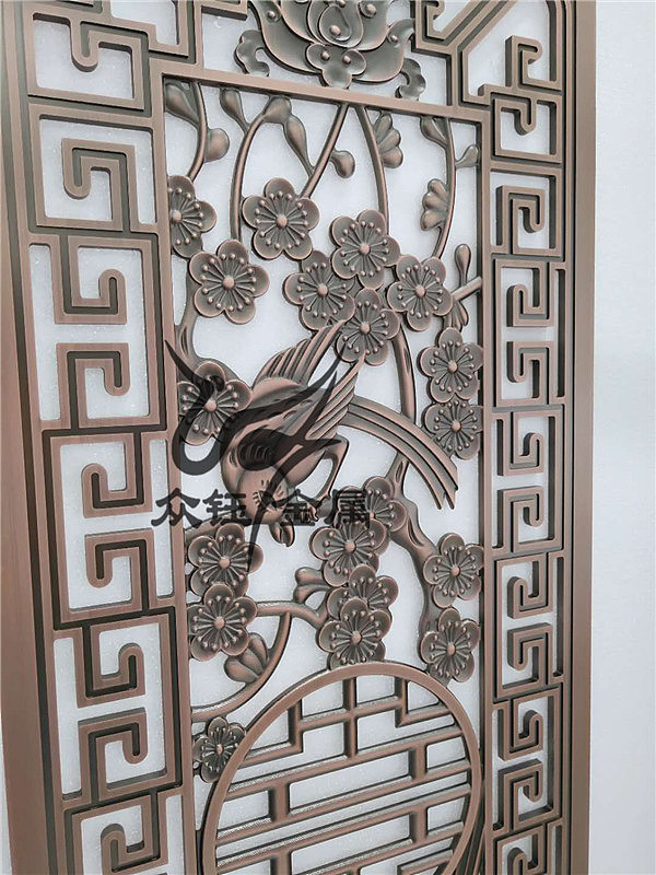 辽宁会所做旧红古铜铝艺浮雕别墅装饰屏风（图ZMjIxMzcyMDgw） - 家装设计 - 站酷设计师众钰金属原创素材 - 站酷ZCOOL