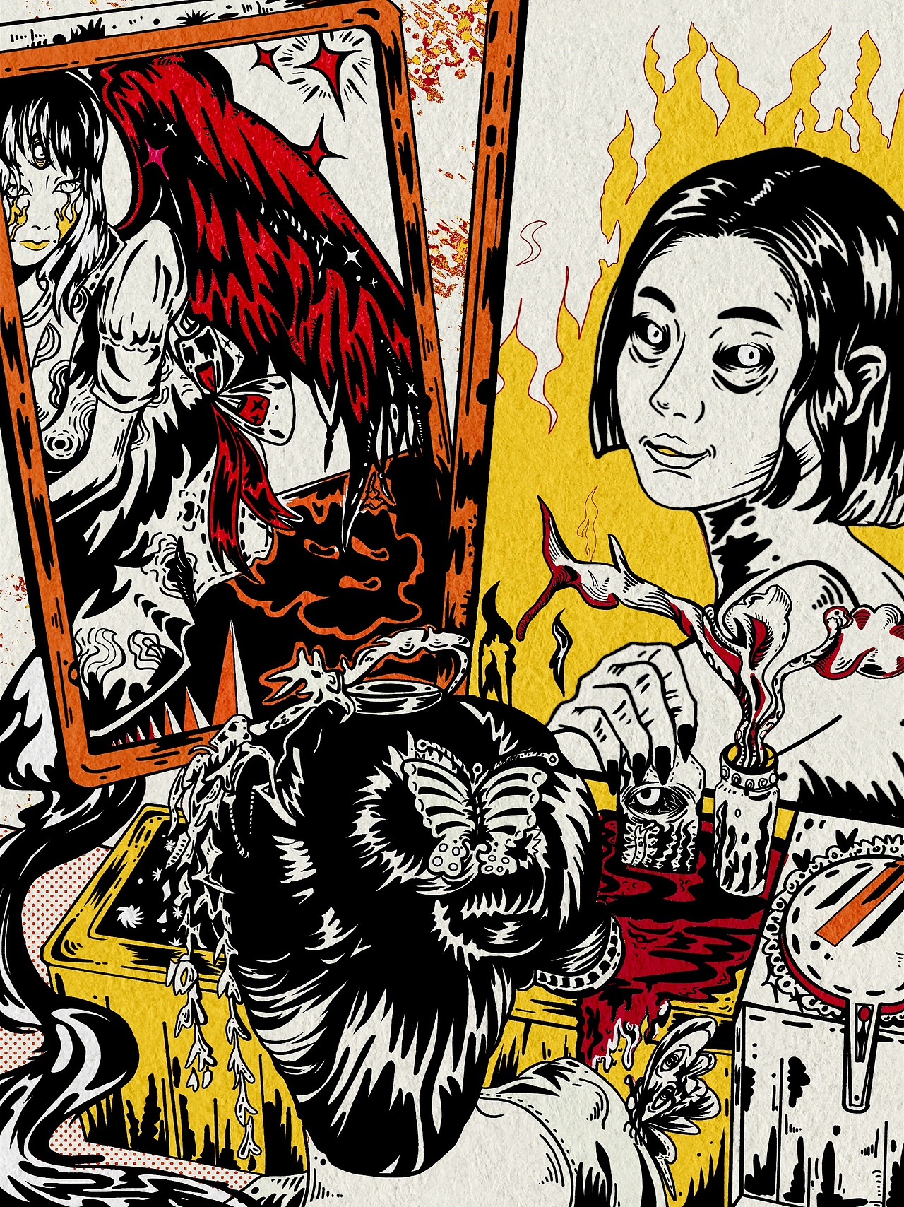 時(shí)空交錯(cuò)）虛擬未來（圖ZMjczMTk2NzQ0） - 新銳潮流插畫 - 站酷設(shè)計(jì)師肉Rui原創(chuàng)素材 - 站酷ZCOOL