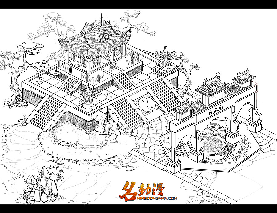 原画插画游戏动漫场景原画角色原画绘画