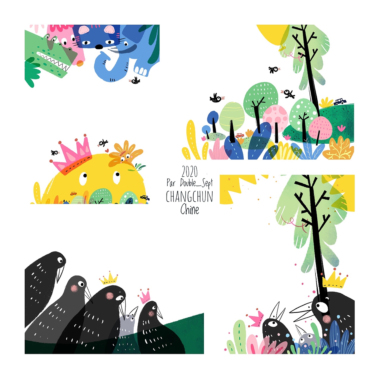 2020儿童插图板绘案例汇总