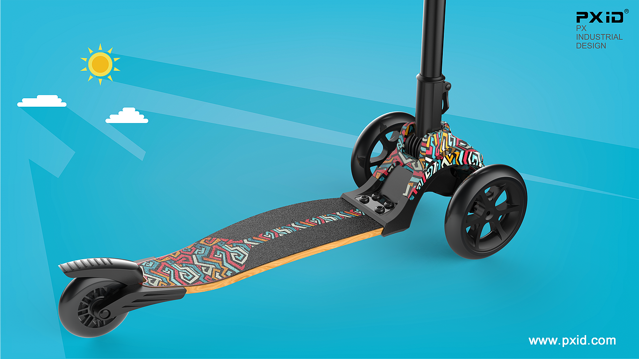 三轮儿童滑板（图ZMTQ1ODE2Njk2） - 交通工具 - 站酷设计师品向设计原创素材 - 站酷ZCOOL