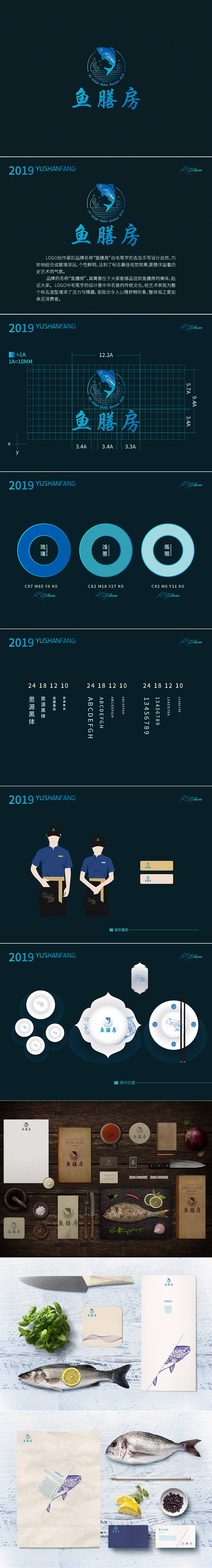 鱼膳房logo提案