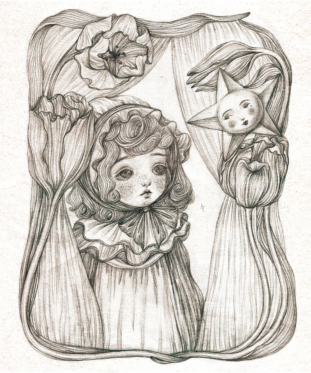 复古娃黑白线稿整理~（图ZMjczMzI0MzQ0） - 商业插画 - 站酷设计师hanawa花轮原创素材 - 站酷ZCOOL