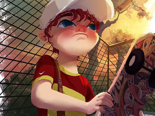 少年（个人主页-ZNTc0NzY3MTI=） - 创作习作 - 站酷设计师娑弥树原创素材 - 站酷ZCOOL