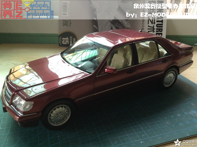 1：18NOREV奔驰W140黑色改玫瑰金