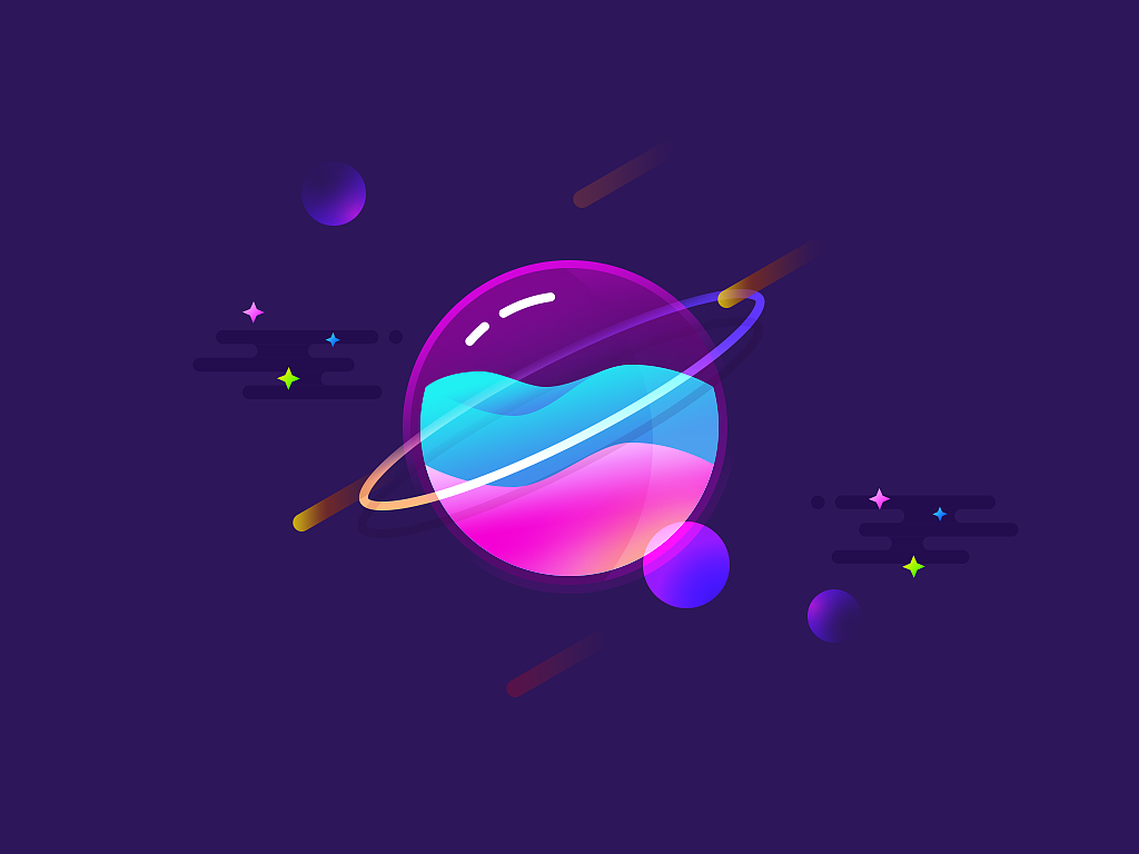 半透明渐变星球（图ZMTI0NTg0NjQ0） - 创作习作 - 站酷设计师八月er原创素材 - 站酷ZCOOL