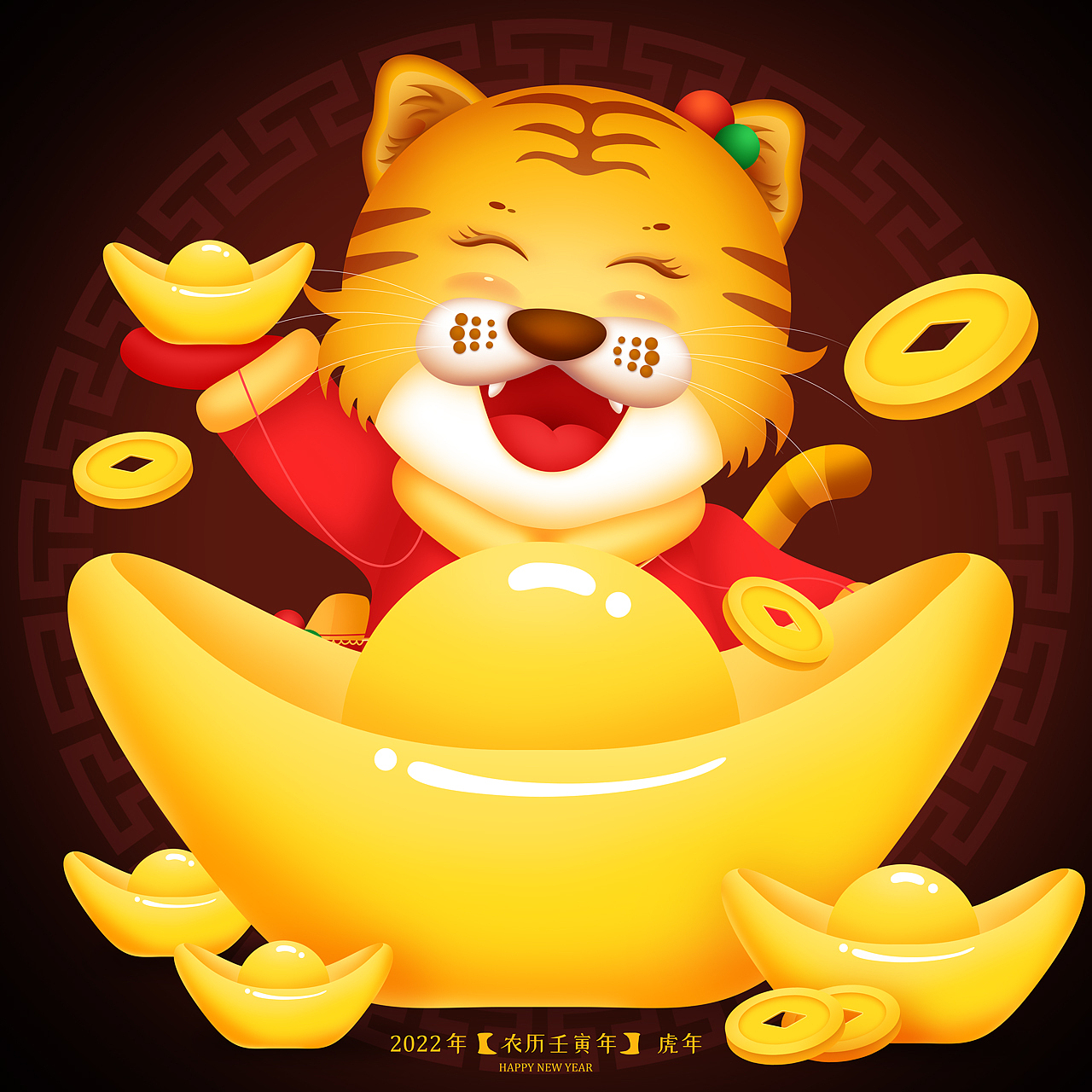 虎年吉祥物（图ZMjczODIwOTI0） - 商业插画 - 站酷设计师绿晚ww原创素材 - 站酷ZCOOL