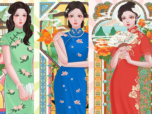 窗（个人主页-ZNTM3Mzc5ODQ=） - 商业插画 - 站酷设计师飒喵喵怪原创素材 - 站酷ZCOOL