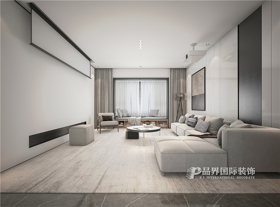 建业壹号城邦203平现代设计案例