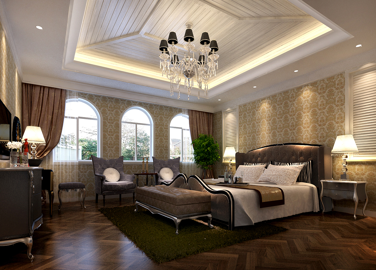 美式别墅设计 学室内设计 3D设计 就找兄弟连室内设计培训,网络直播教学 价格低