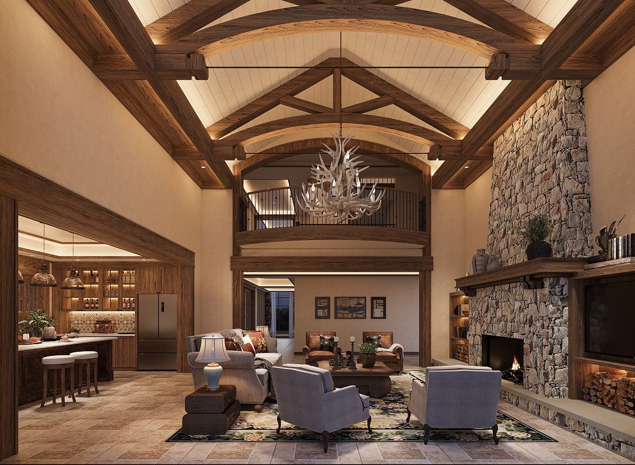 乡村美式（图ZMzUzMDc5ODQw） - 建筑/空间 - 站酷设计师胡伟星原创素材 - 站酷ZCOOL