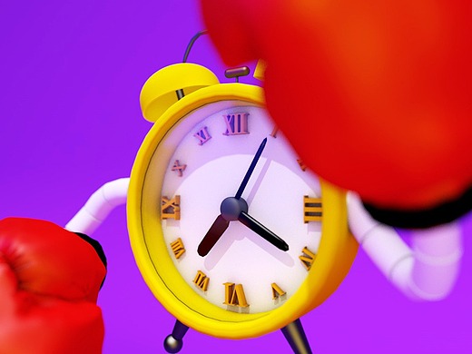 【x-半岛星球】x-拳击闹钟(c4d系列练习-16)