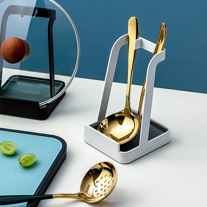 锅盖架厨房放锅置物架汤勺架沥水托盘电商摄影产品摄影