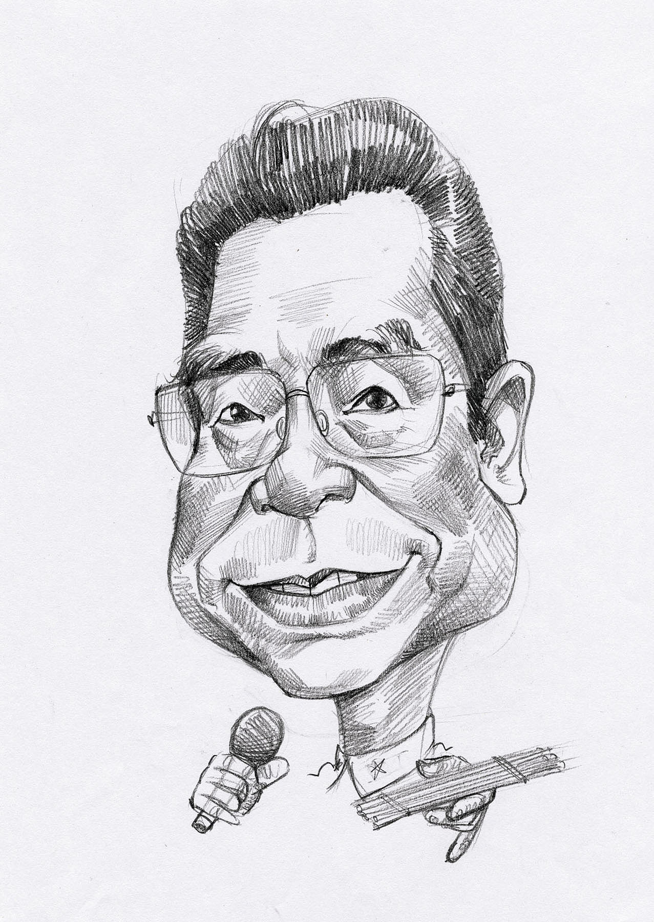 素描漫像 大叔漫画 似颜绘培训 肖像漫画培训 肖像漫画