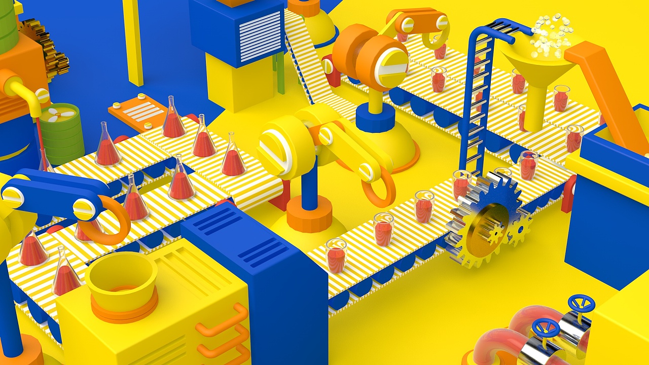 flow chart 工厂模型