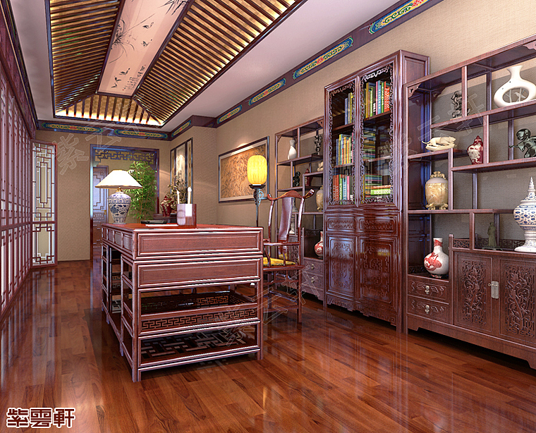 书房中式装修效果图