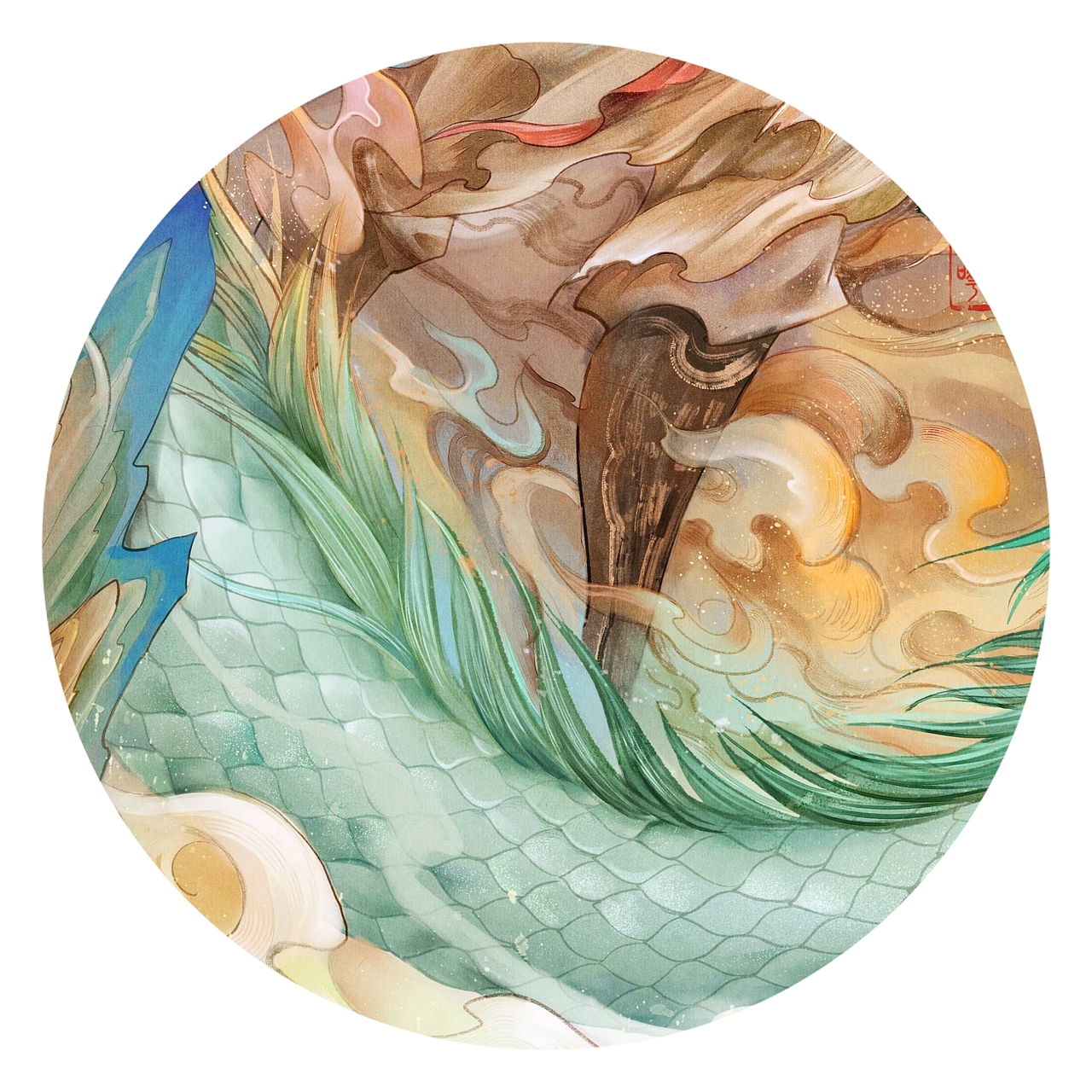 九歌•东君（图ZMjg3MjcxMTI4） - 绘画 - 站酷设计师哗哗huahua哗哗原创素材 - 站酷ZCOOL