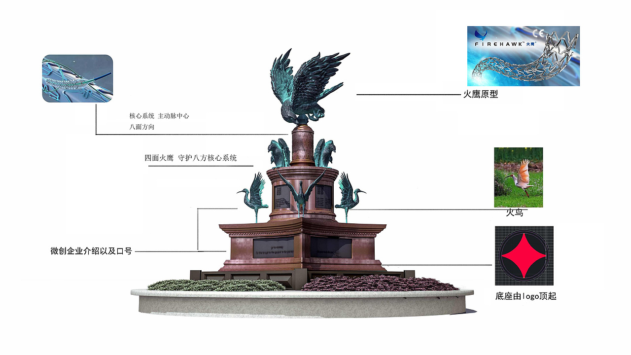 上海微创医疗总部雕塑设计（图ZMjU1NDY0MjMy） - 雕塑 - 站酷设计师积成原创素材 - 站酷ZCOOL