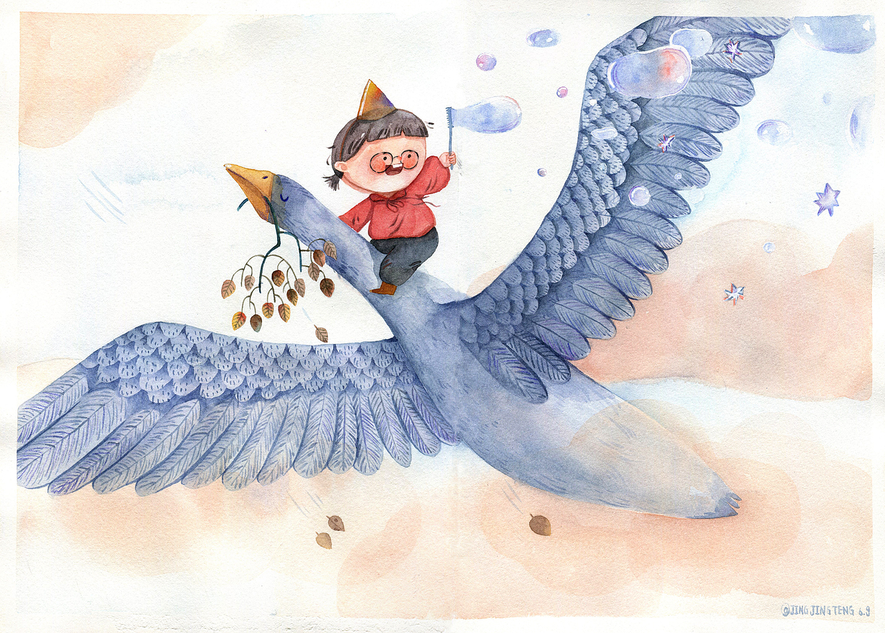 小孩們的四季謠（圖ZMTc0ODQyODI0） - 兒童插畫 - 站酷設計師菁菁藤原創(chuàng)素材 - 站酷ZCOOL