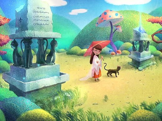 小黑猫与小女孩-遗迹