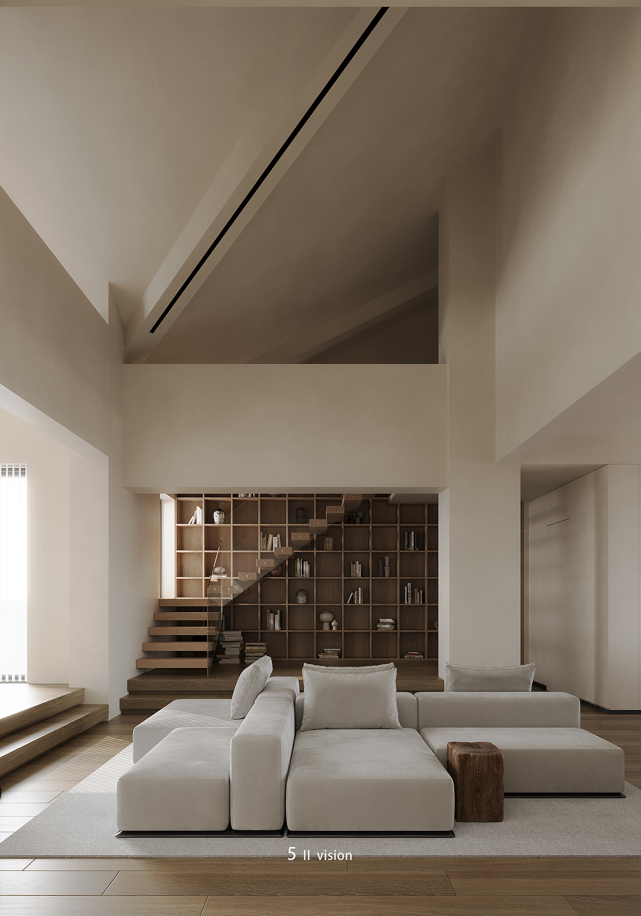 效果图表现——奶油实木风 5Ⅱ vision