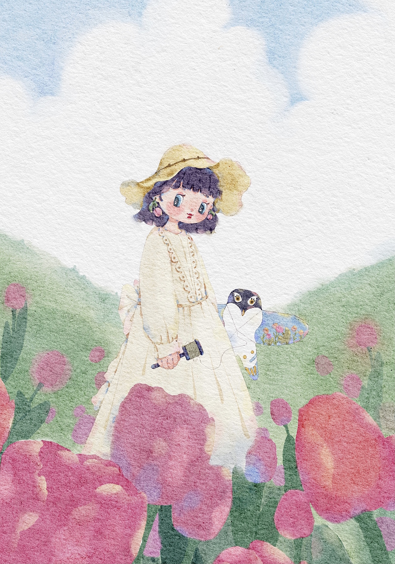 节气春分插画（图ZMjkyODA0ODUy） - 创作习作 - 站酷设计师无寻wuxun原创素材 - 站酷ZCOOL