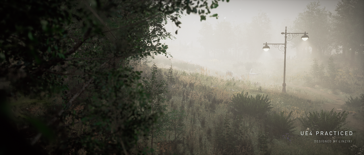 Forest park in mist-Styleframe practiced（图ZMjI4ODQ2NDg4） - 场景 - 站酷设计师ZixiIceyy原创素材 - 站酷ZCOOL