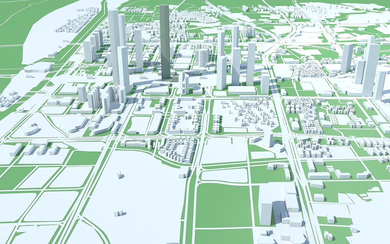 智慧大屏城市模型的制作方法（图ZMjUyMDE5MjU2） - 场景 - 站酷设计师UIUEUX原创素材 - 站酷ZCOOL