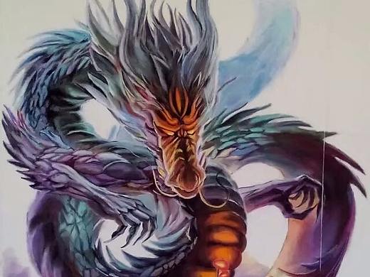 临摹色粉画
