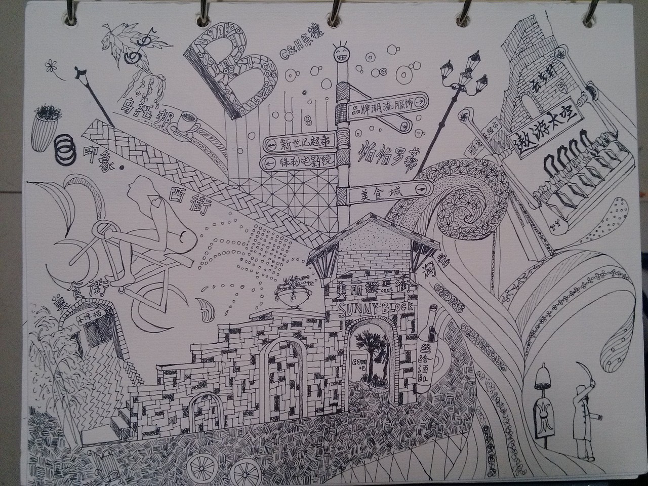 钢笔速写（图ZNTk1NjMzODg=） - 艺术插画 - 站酷设计师甲甲玲原创素材 - 站酷ZCOOL