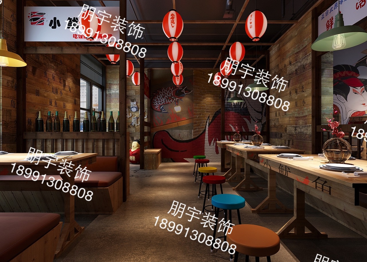 西安日式风格餐厅装修设计