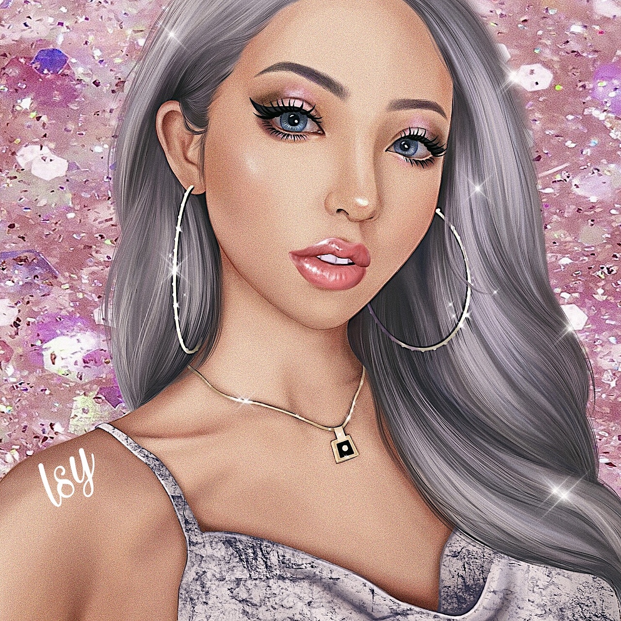 procreate人像（图ZMTk1MDU5MjE2） - 新锐潮流插画 - 站酷设计师sdfvvhthj原创素材 - 站酷ZCOOL