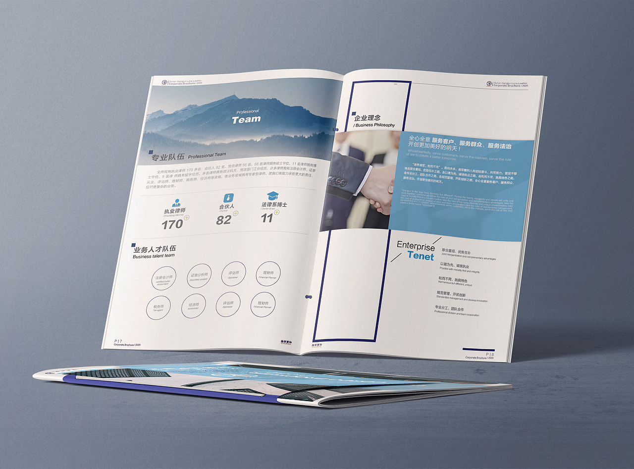 湖南湘军麓和律师事务所企业宣传册设计