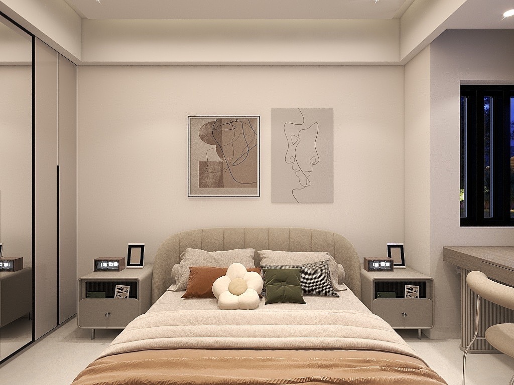 温馨奶油效果图