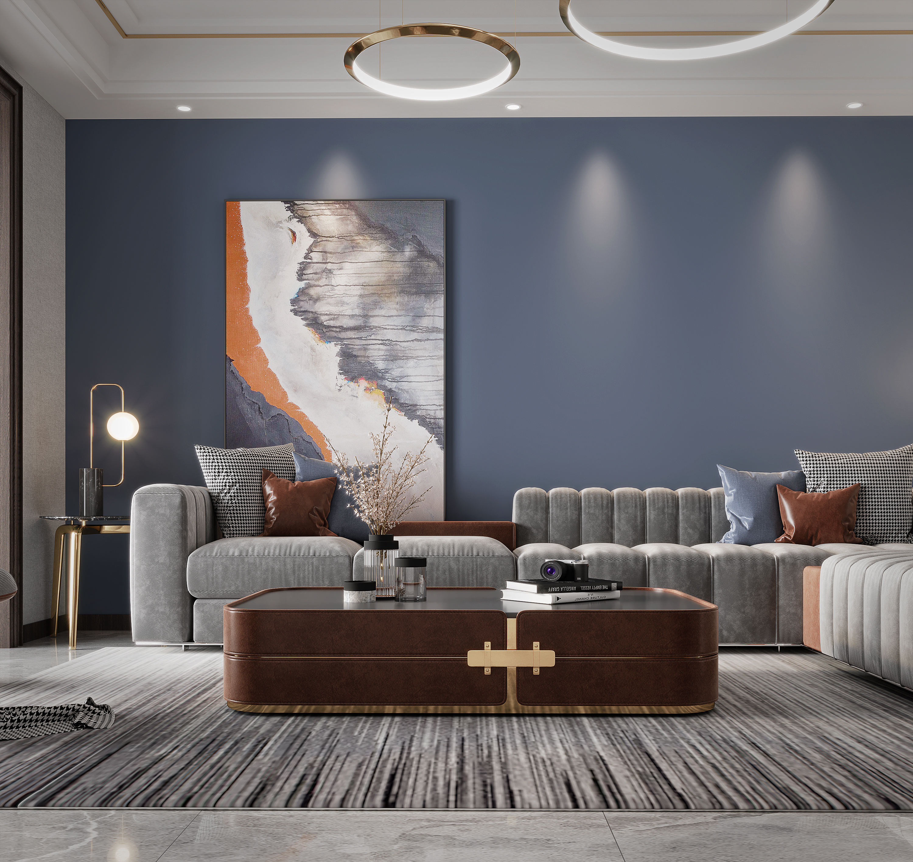 现代轻奢风ll客餐厅 |空间|家装设计|yybf - 临摹作品 - 站酷 (zcool)