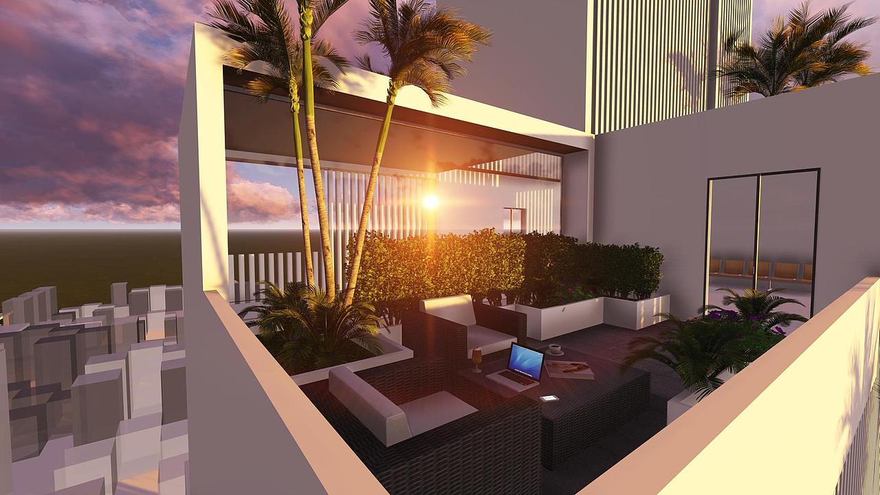 客房的花园阳台....视觉感官很好