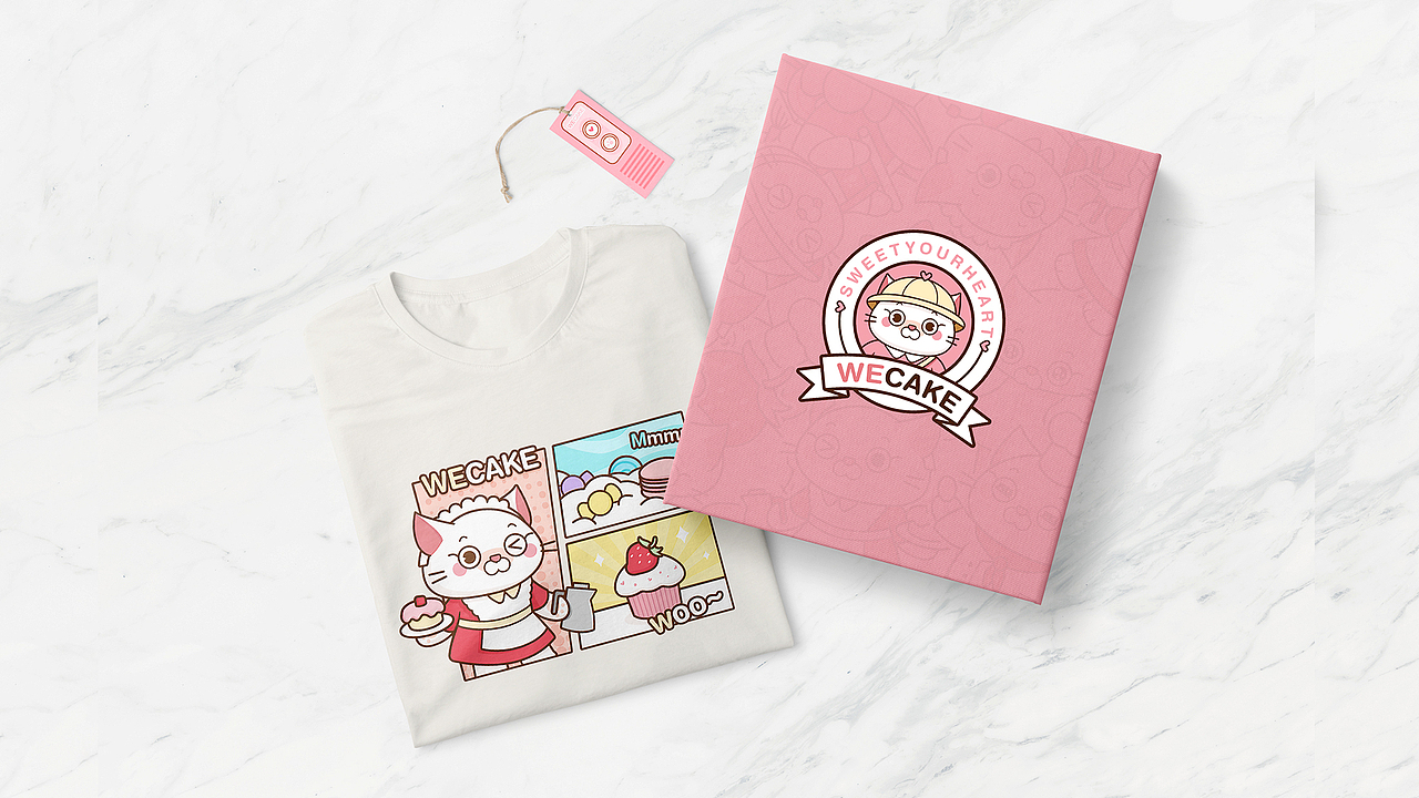 WECAKE甜品 卡通IP形象提案