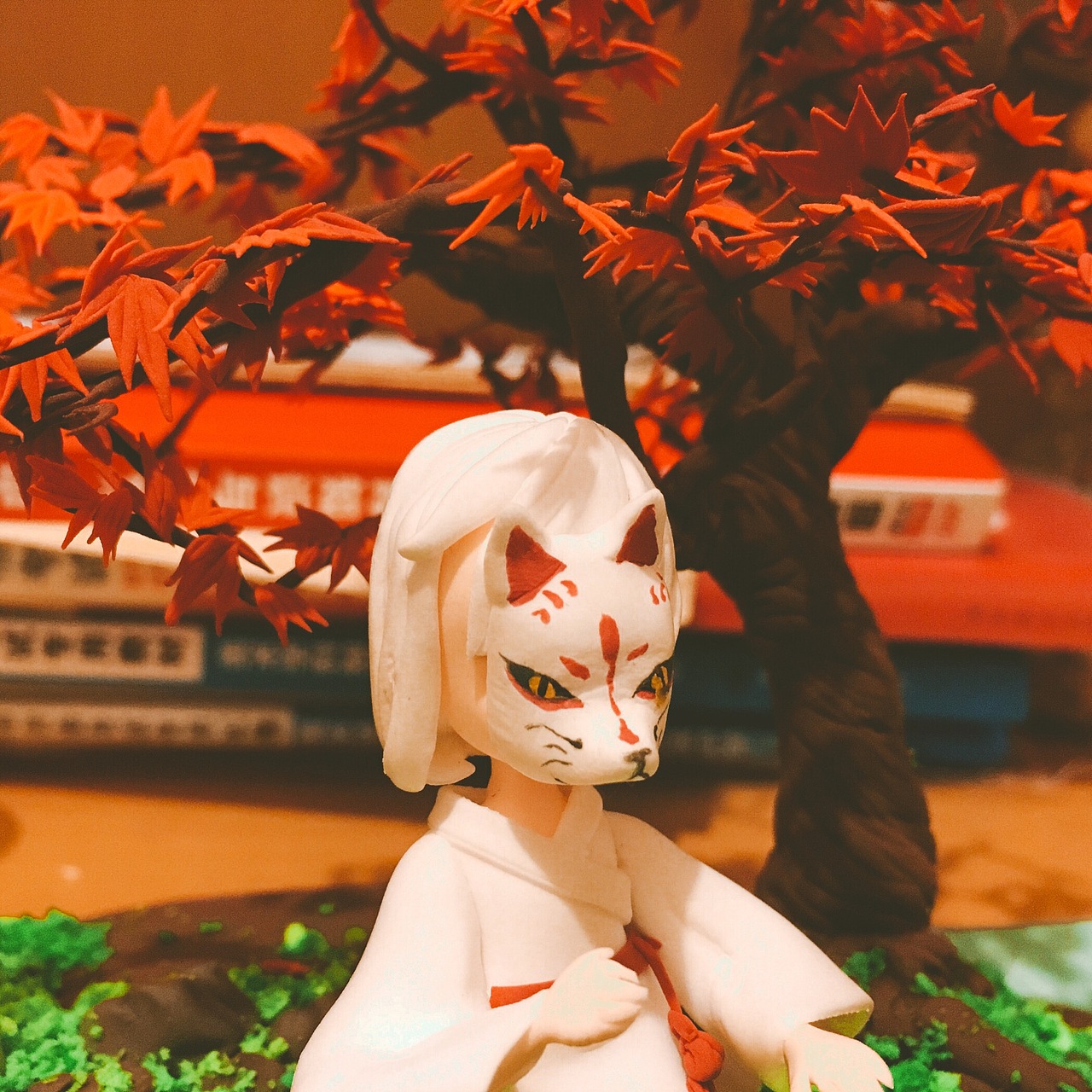 忽略背景,哈哈哈哈,各种备考书籍,这个场景还没完工,完工了打算拿到草地上拍