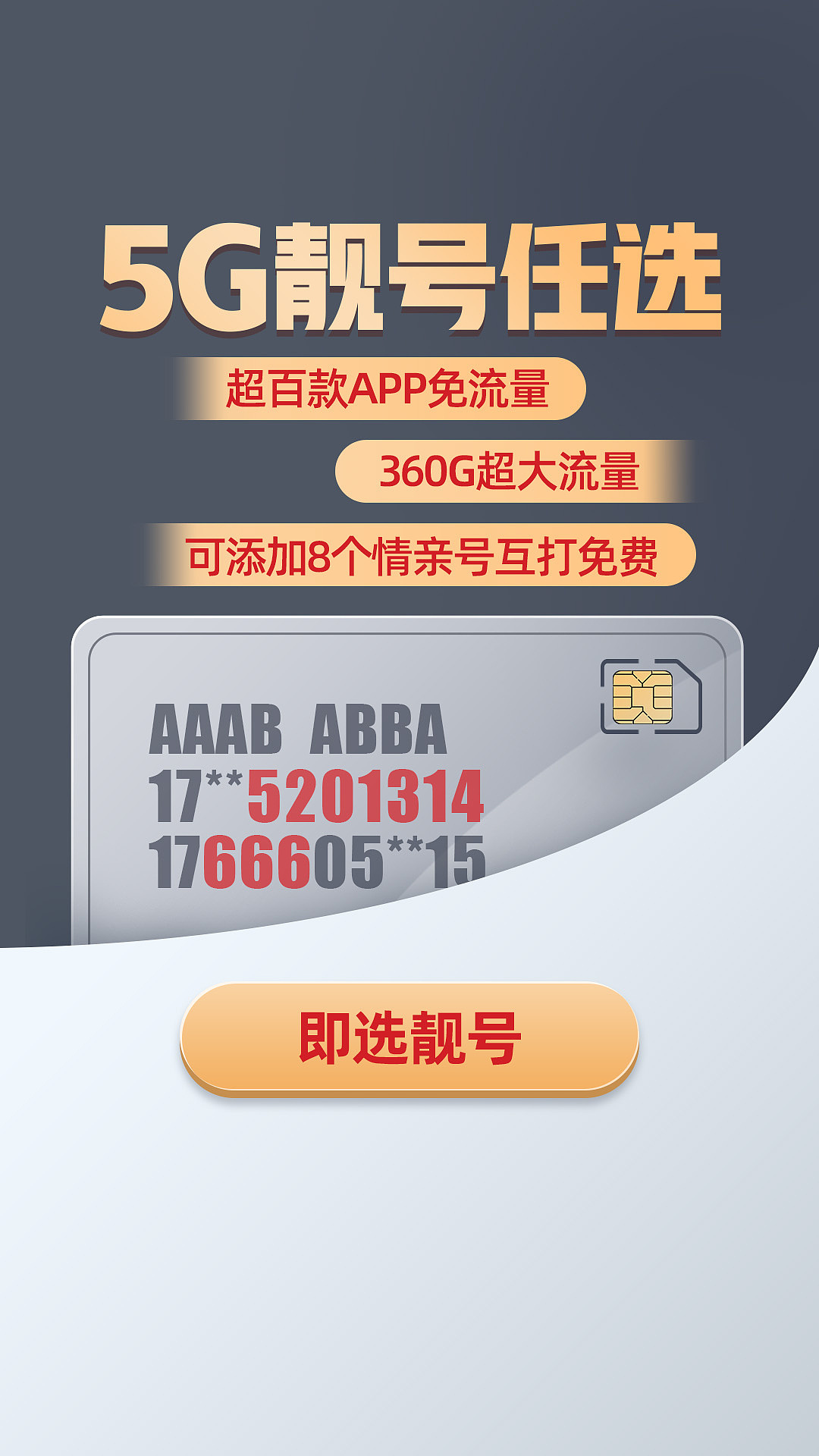 信息流广告banner（联通王卡）（图ZMjMzNTcwMzI0） - 其他平面 - 站酷设计师dy恩原创素材 - 站酷ZCOOL