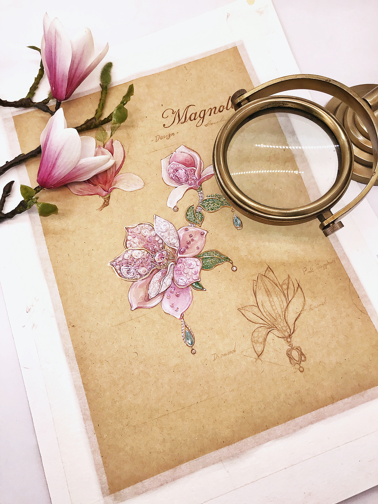 春天的礼物（图ZMTU0MzY4MjYw） - 首饰设计 - 站酷设计师林Caroline原创素材 - 站酷ZCOOL