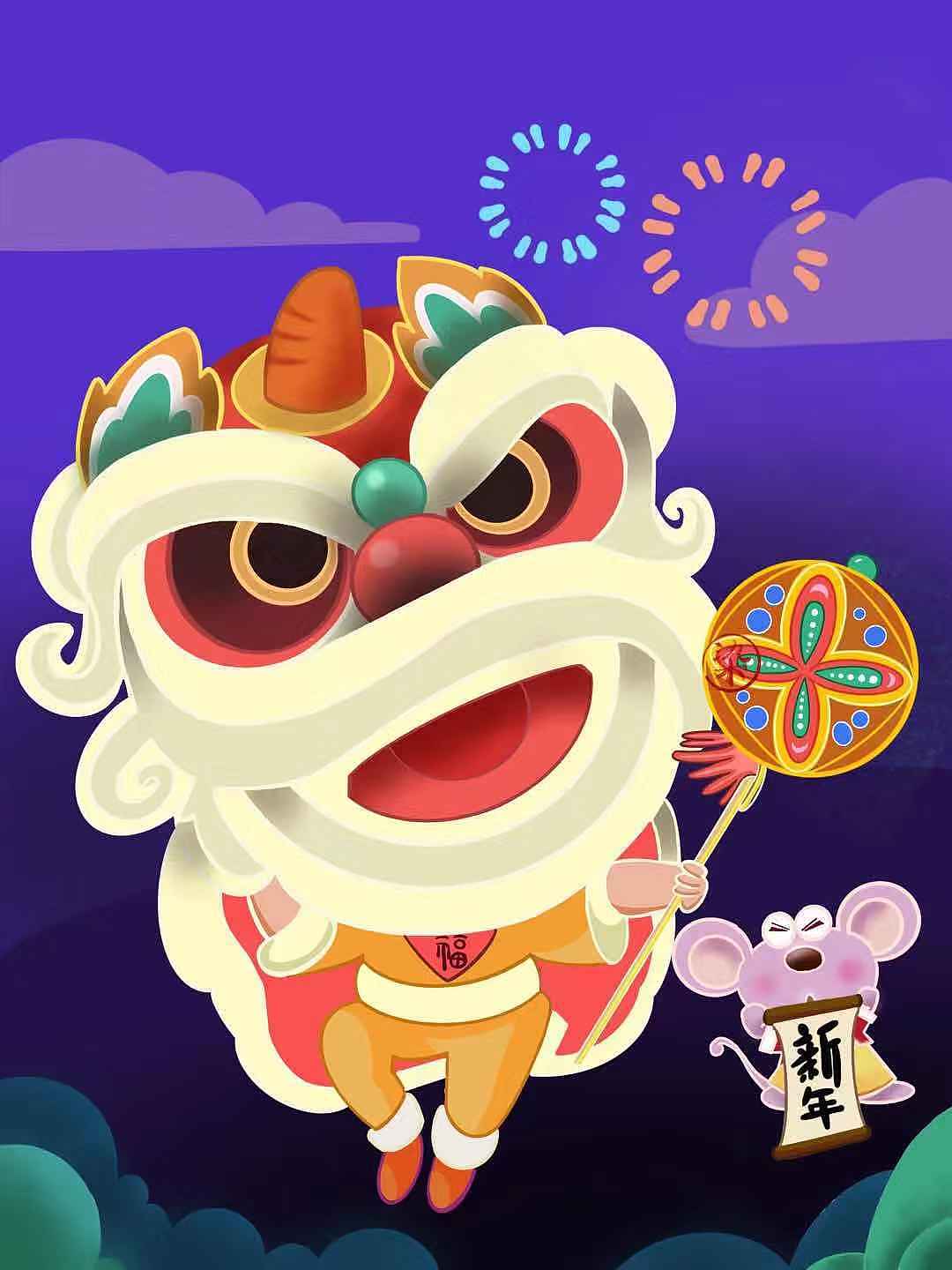 新年（圖ZMTkzODA3NjM2） - 商業(yè)插畫 - 站酷設(shè)計(jì)師Z92893391原創(chuàng)素材 - 站酷ZCOOL