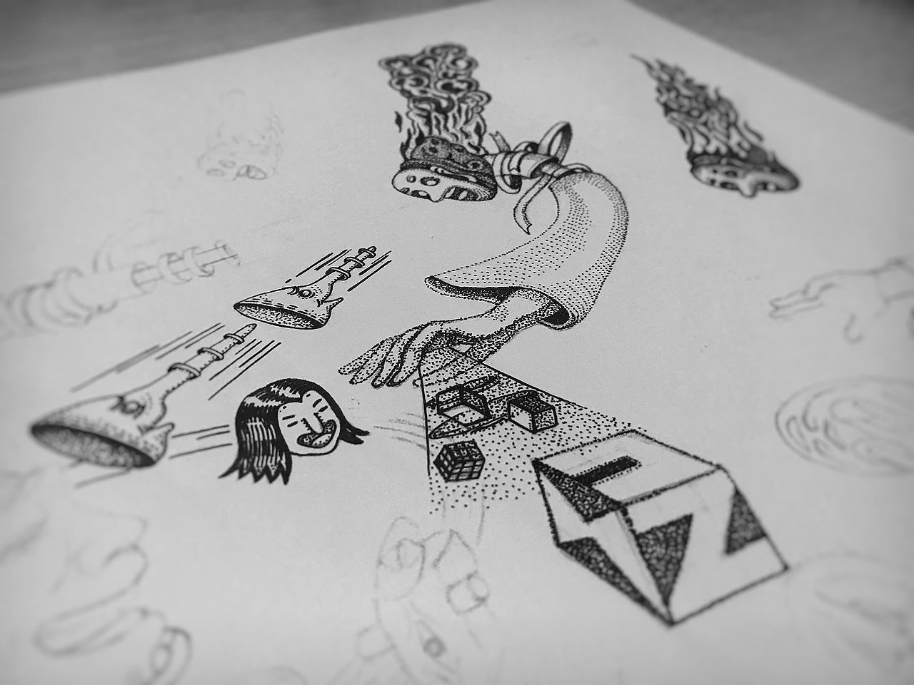 《面具星球》 Mask the planet（图ZMjA5MzczMDcy） - 创作习作 - 站酷设计师肥鸽原创素材 - 站酷ZCOOL