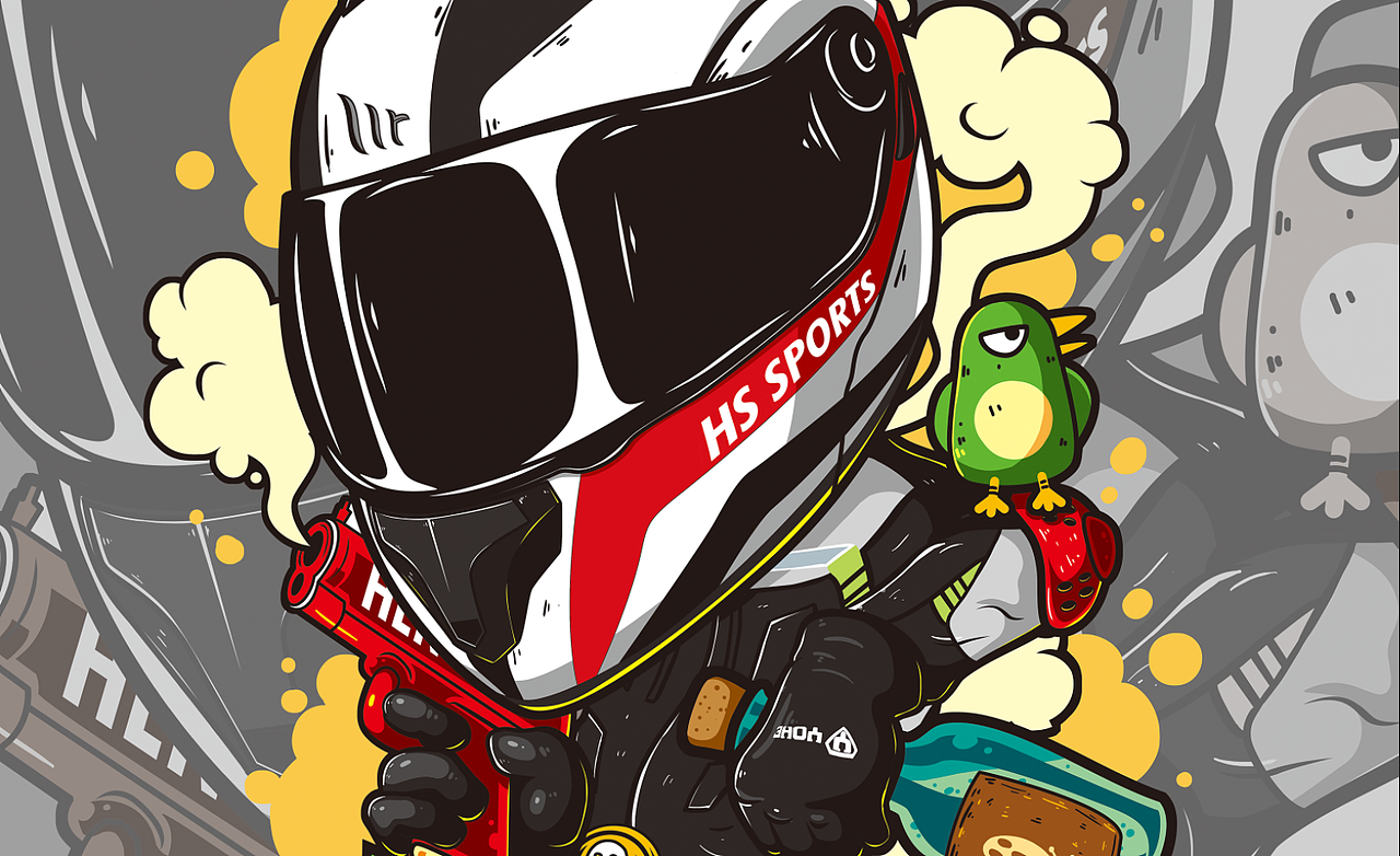 HS SPORTS（图ZMjI5NjI4MDk2） - 商业插画 - 站酷设计师夏边浩怔原创素材 - 站酷ZCOOL