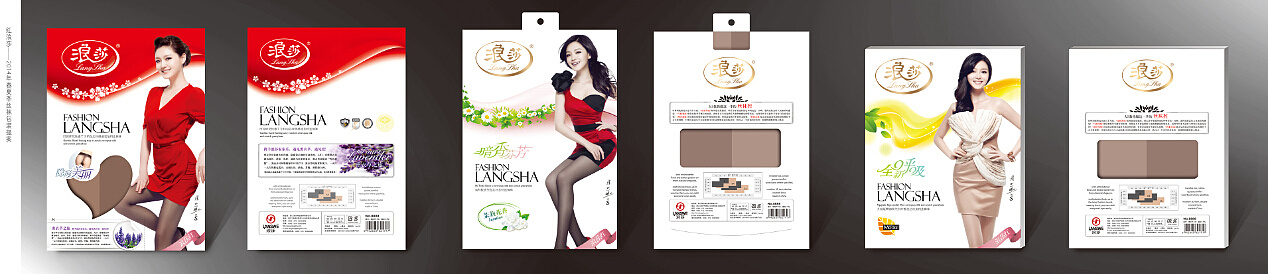 浪莎丝袜包装设计