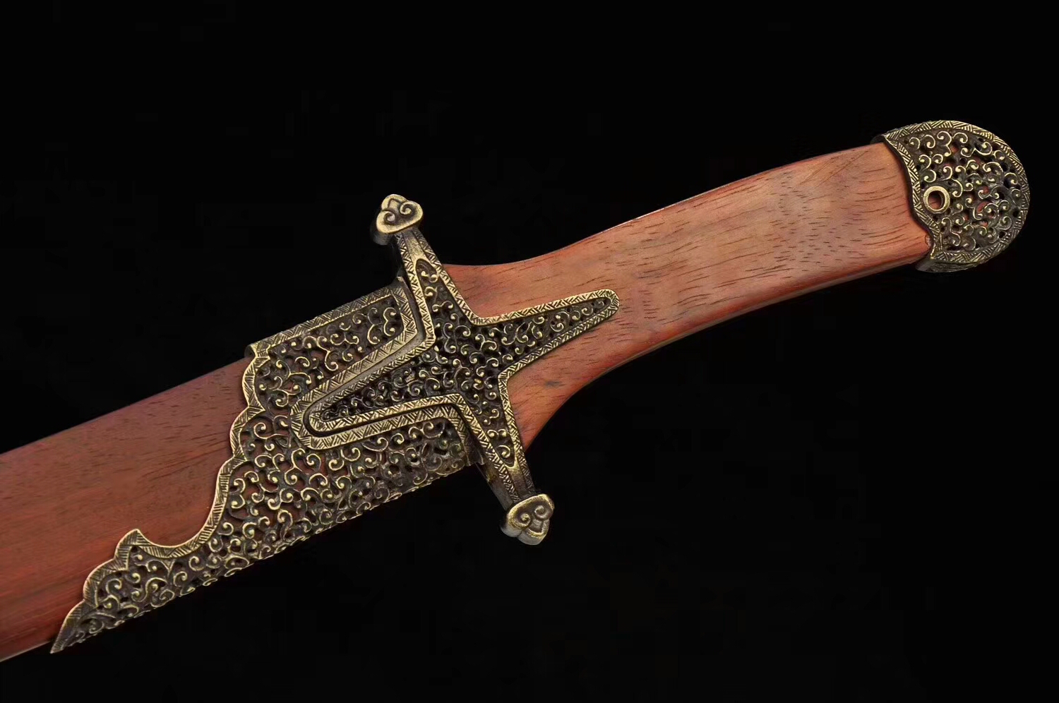 明十字护手刀铜装镂空中东风格和风堂美术刀剑